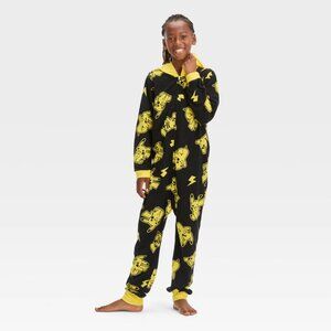 NEW Boys' Pokémon Pikachu Union Suit - Black XS
